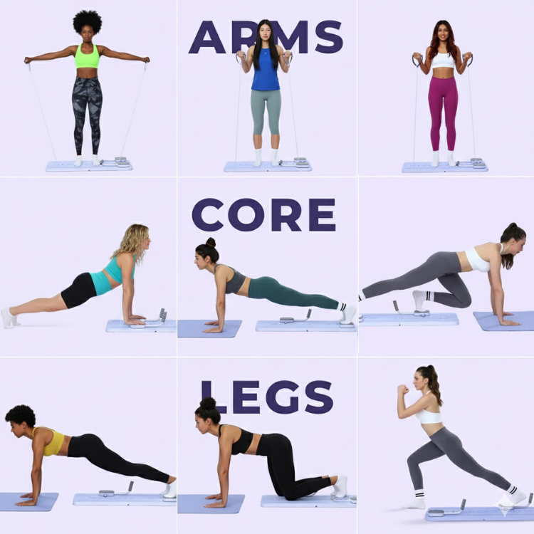 PILATYX® Pilates Reformer Board - Transform Your Body in 28 Days